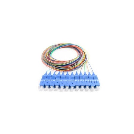 Swe-Tech 3C 12 Strand Fiber Pigtail, 9/125 SinglemodeBlue Boot, SC/UPC, 3 meter FWT15F1-00112
